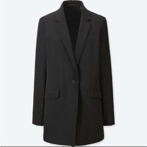 NWOT uniqlo black drape cooling blazer